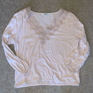 Express: Lace Neck Blouse